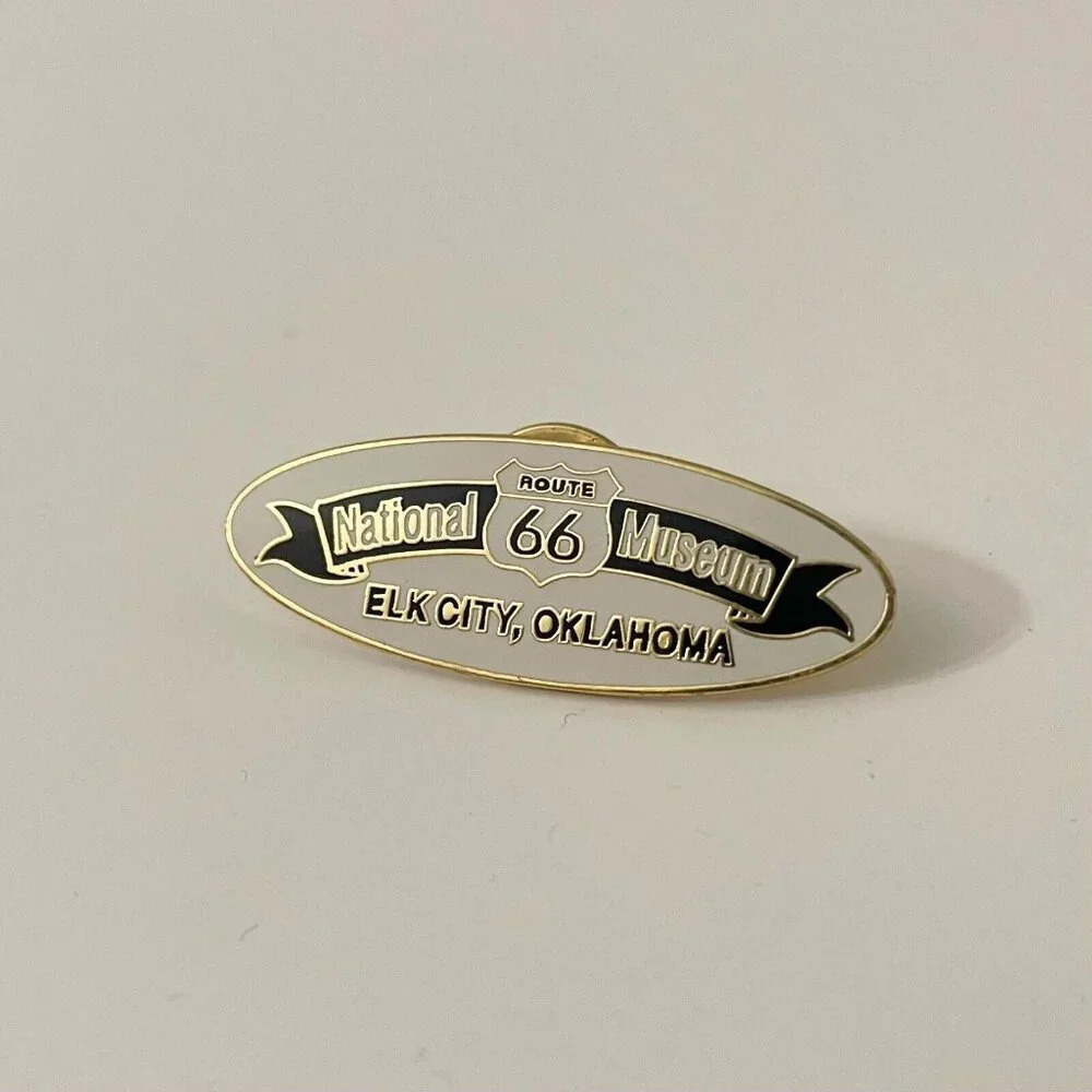 Vtg Route 66 National Museum Elk City Oklahoma Lapel Pin